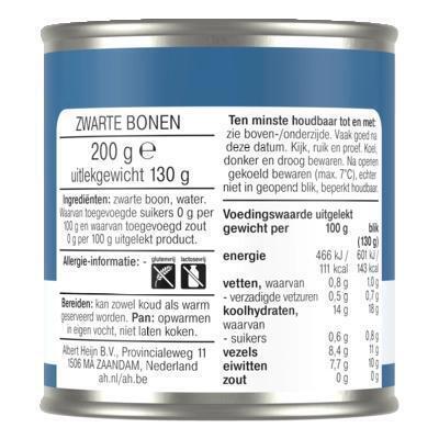 AH Terra Zwarte bonen (200g)