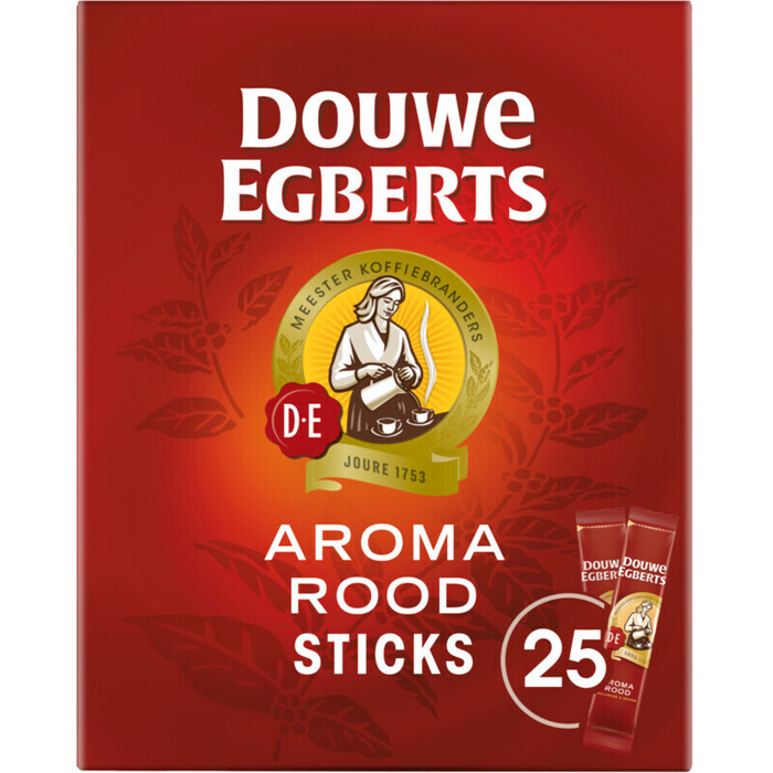 Douwe Egberts Rood oploskoffie (25 × 1.8g)
