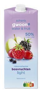g'woon Water & fruit bosvruchten light (1.5L)