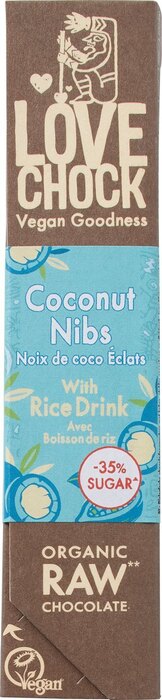 Chocolade-bar coconut nibs creamy (40g)