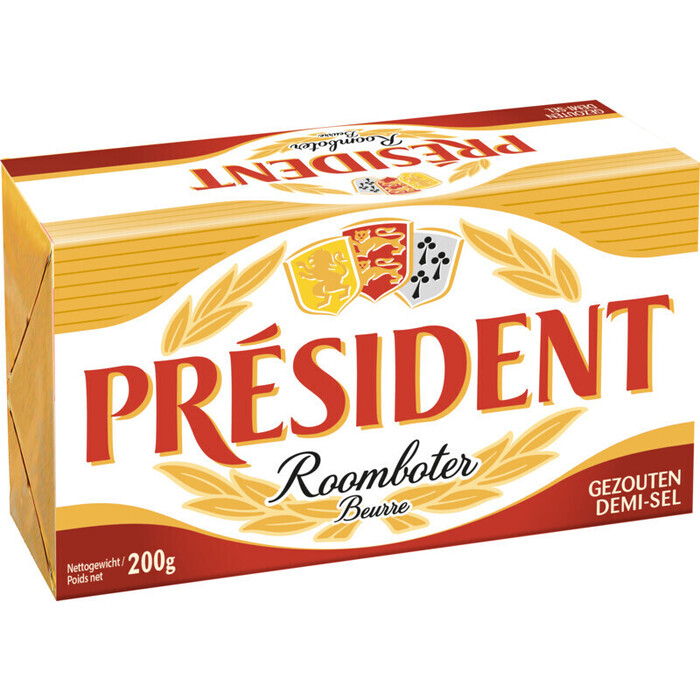 Président Roomboter gezouten (200g)