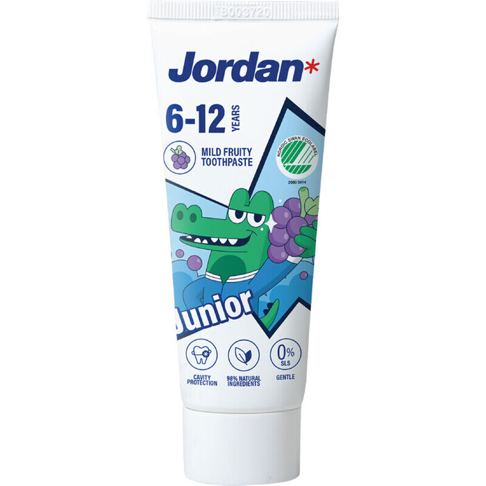 Jordan Tandpasta Milde Fruitsmaak 6-12 Jaar 50 ml (50ml)