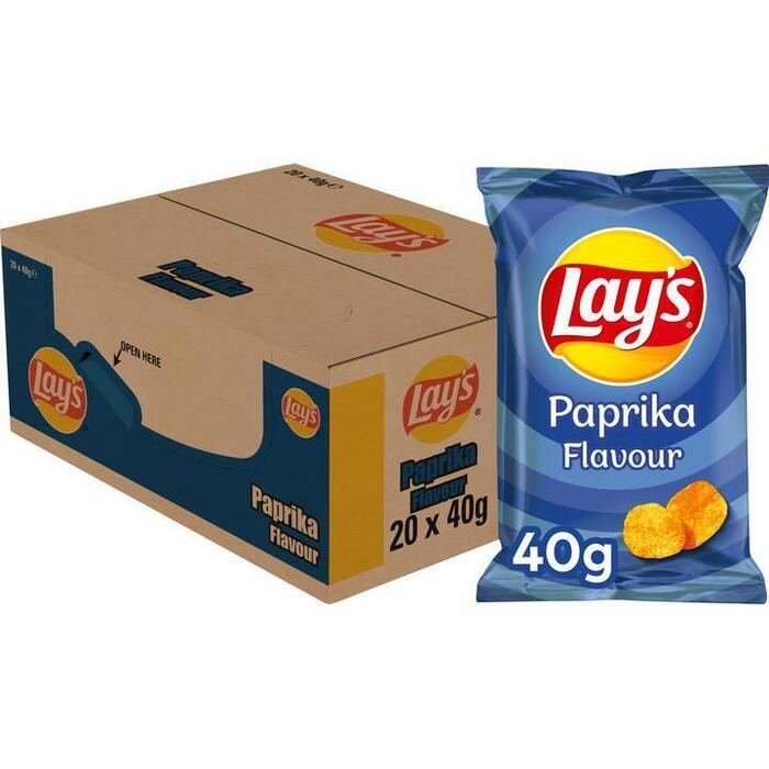 Chips paprika uitdeeldoos (20 × 40g)