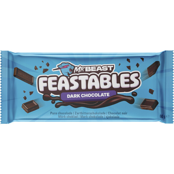 Feastables MrBeast Pure Chocolade 60g (60g)