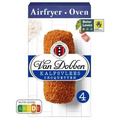 Van Dobben Kalfsvlees Croquetten 4 x 80 g (320g)