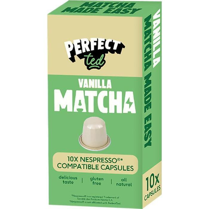 Perfect Ted Matcha vanille capsules (10 × 5g)