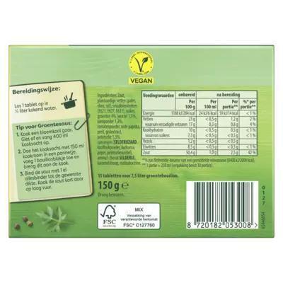 Knorr Groentebouillon 15 x 10g (15 × 10g)