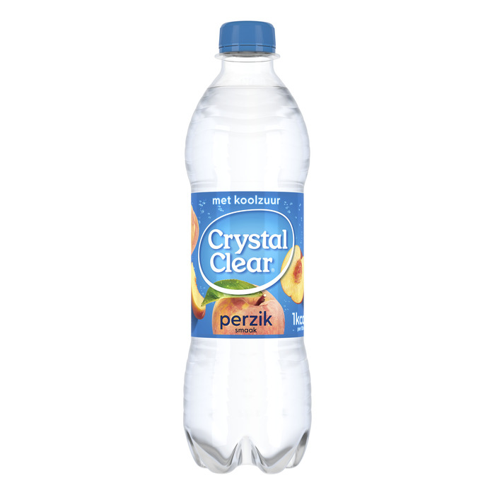 Crystal Clear Sparkling Peach Fles 0,5L (Fles, 0.5L)