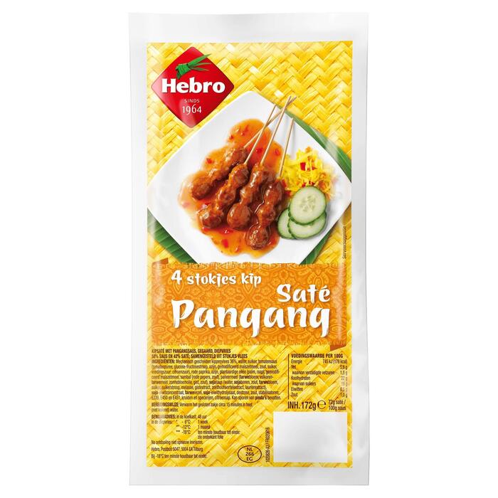 Kipsaté pangang 4st (Zakje, 172g)