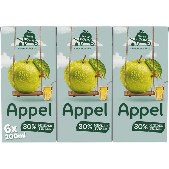 Van de Boom Appel met scheutje water 30% min suiker (1.2L)