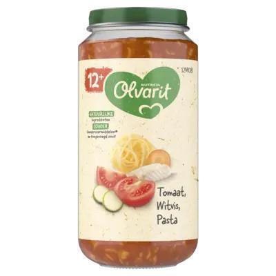 Olvarit Tomaat Witvis Pasta 12+ Maanden 250 g (250g)