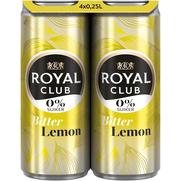 Royal Club Bitter Lemon 0% 4 x 250ML (Set, 1L)