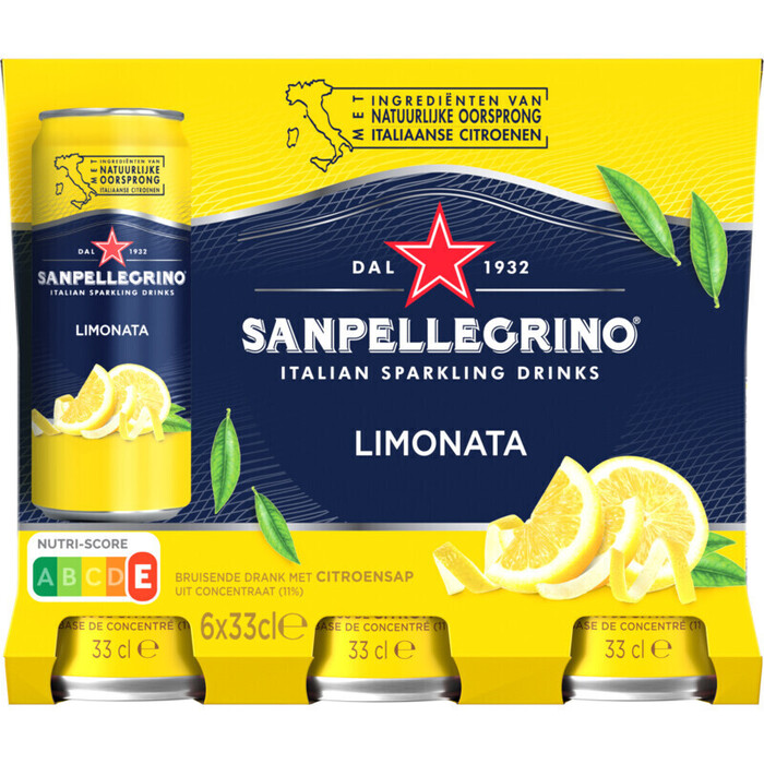 Sanpellegrino Limonata 33 cl (6 × 33cl)