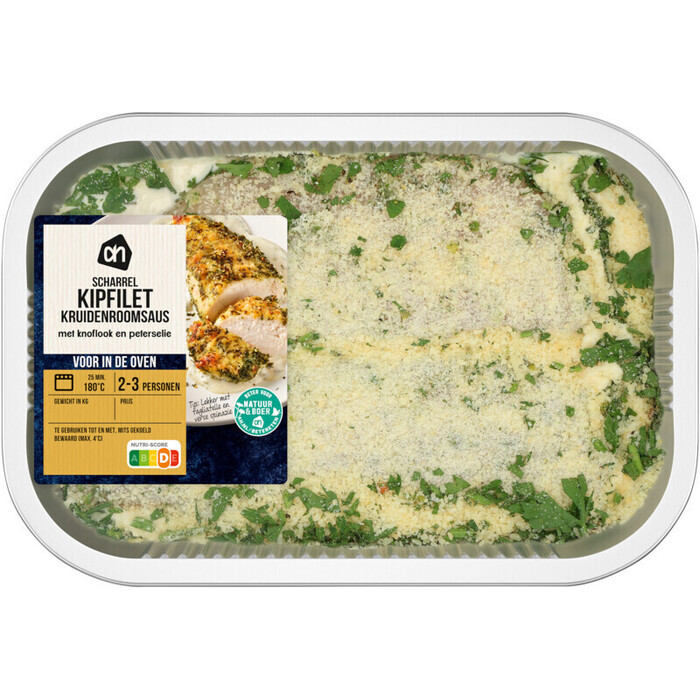 AH Ovenschotel scharrel kip kruidenroomsaus (500g)