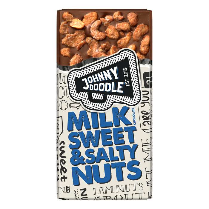 Johnny Doodle Milk Chocolate Sweet & Salty Nuts 150 g (150g)