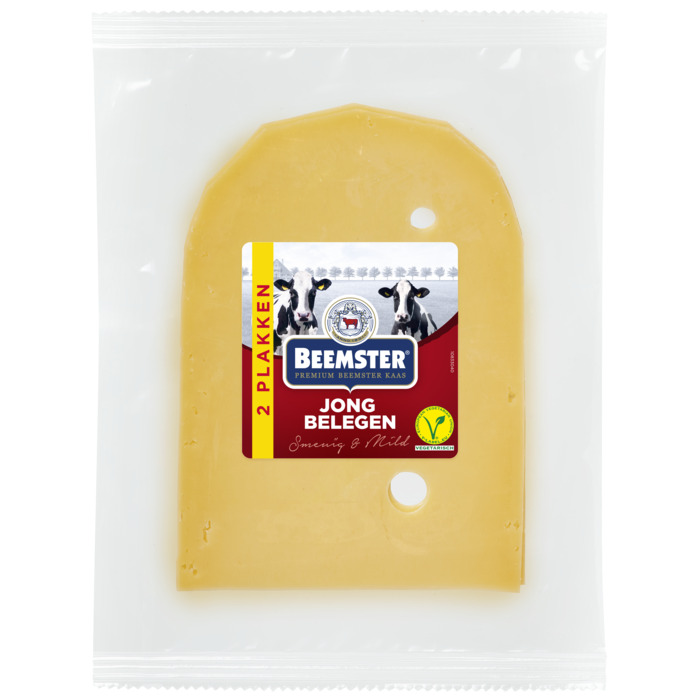 Beemster Jong Belegen Portieverpakking 2 Plakken (2 × 20g)