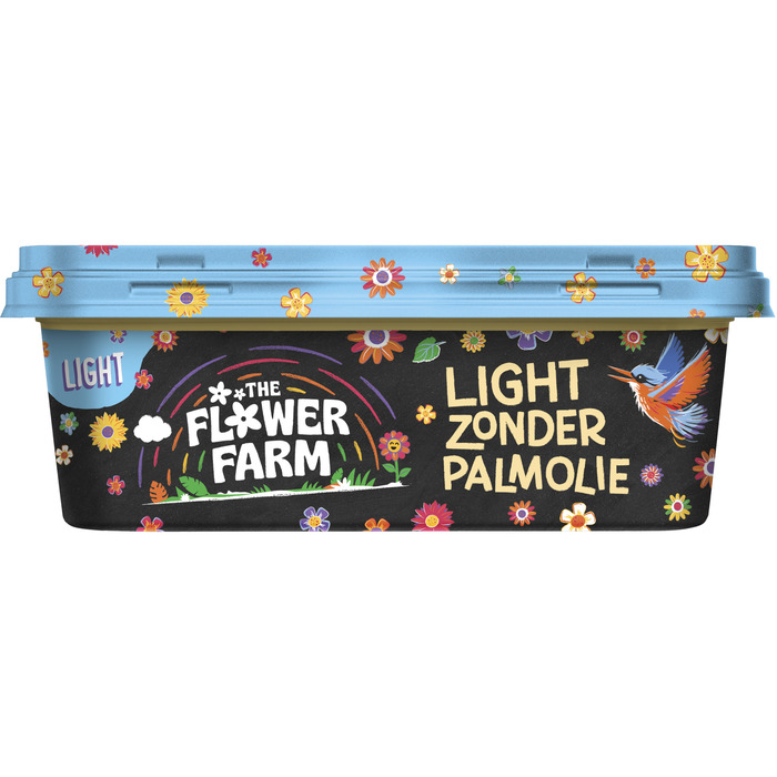 Flower Farm Smeren zonder palmolie light (35%) (Kuipje, 375g)
