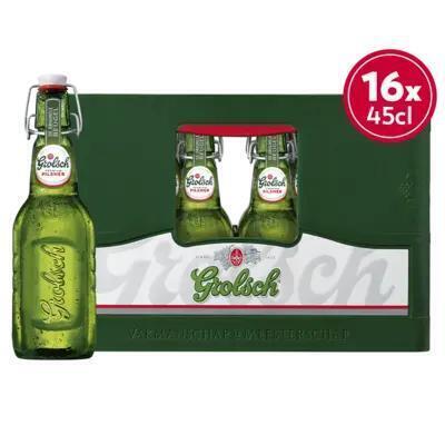 Grolsch Premium Pilsener (Fles, 16 × 45cl)
