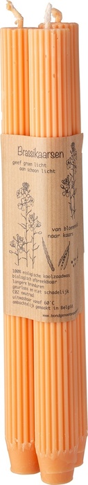 Diner ribbelkaarsen oranje