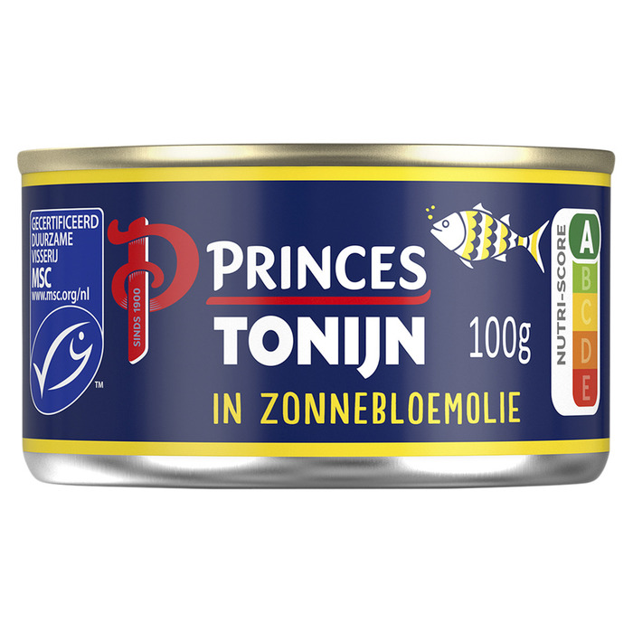 Tonijnstukken in zonnebloemolie (100g)