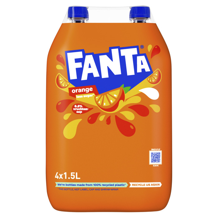 Fanta Orange PET Fles 4 x 1,5L (4 × 1.5L)