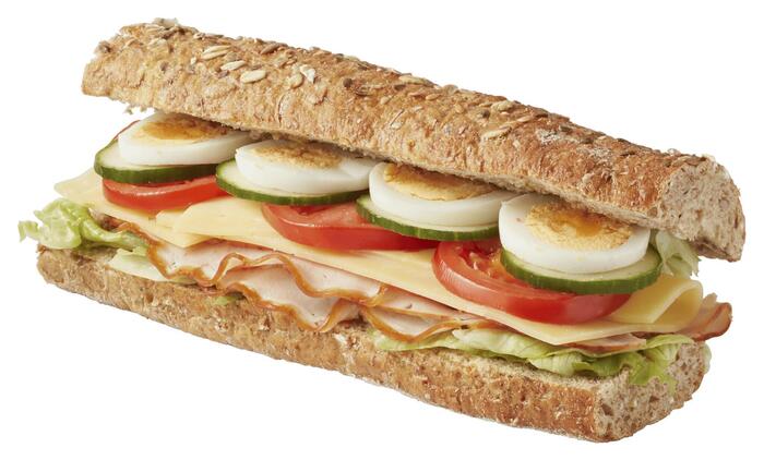 PLUS Meergranen baguette gezond ham kaas