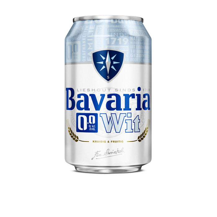 Bavaria 0.0% Wit 6-pack (blik, 6 × 33cl)
