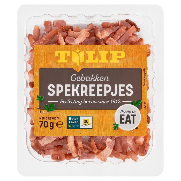 Gerookte Gebakken Spekreepjes (bakje, 70g)