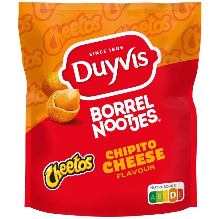 Duyvis Borrelnootjes Cheetos Chipito Kaas Pinda Noten 200 gr (Zak, 200g)