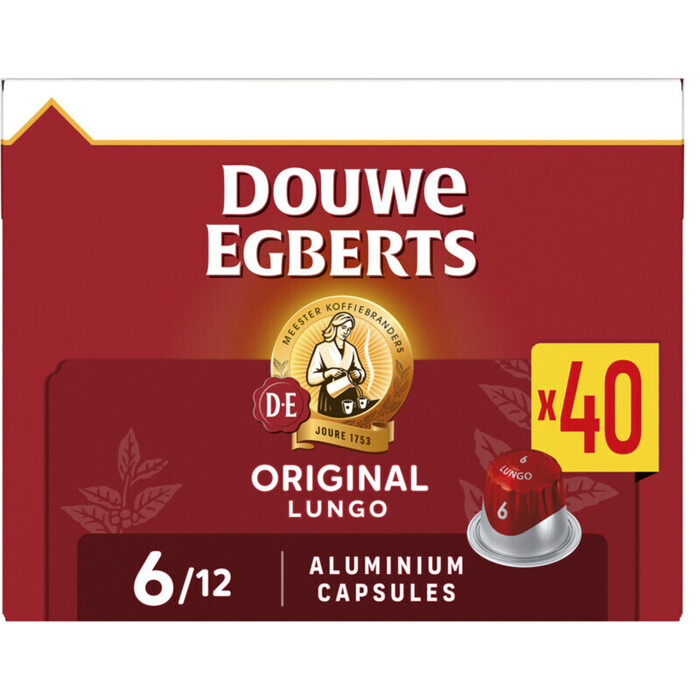 Douwe Egberts Lungo 6 Original 40 capsules (40 × 5.2g)