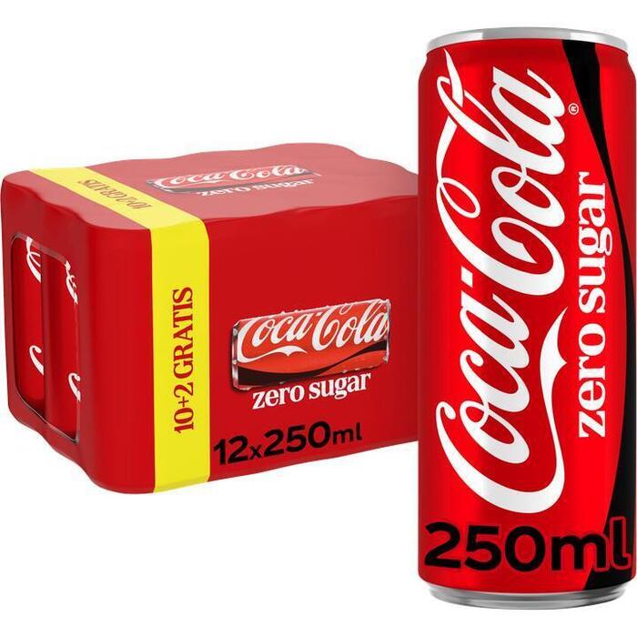 Coca-Cola Zero Sugar 10+2 Gratis 12 x 250 ml (12 × 250ml)