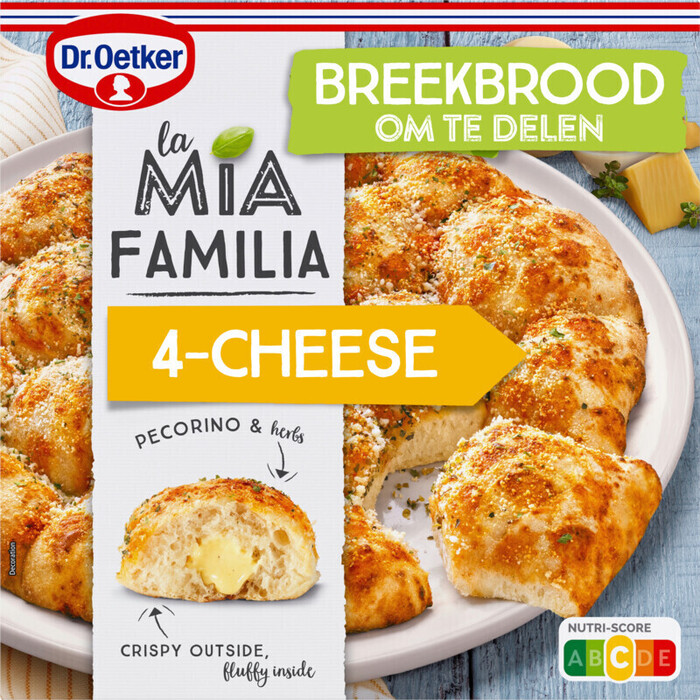 Dr. Oetker La Mia Familia 4-Cheese Pizza Breekbrood 480g (480g)