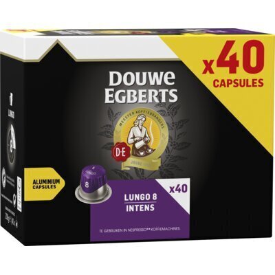 DOUWE EGBERTS KOFFIE CAPSULES LUNGO INTENS UTZ 208G 40ST BOX (40 × 5.2g)