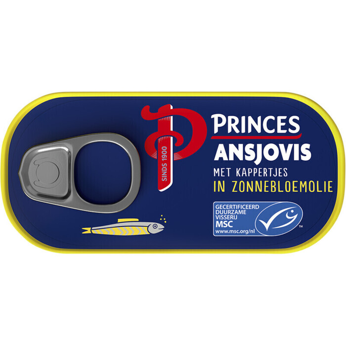 Princes Ansjovisfilets met kappertjes (Blik, 50g)