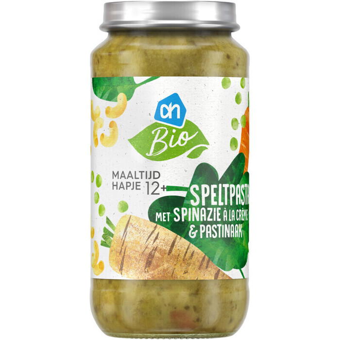 AH Biologisch Speltpasta spin a la creme pastin 12m03 (250g)