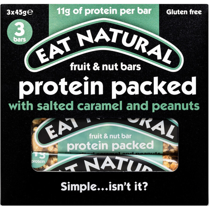 Eat Natural Protein packed with salted caramel (Doos, 135g)