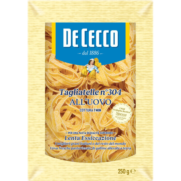 De Cecco Fettuccine all'uovo n° 304 (250g)