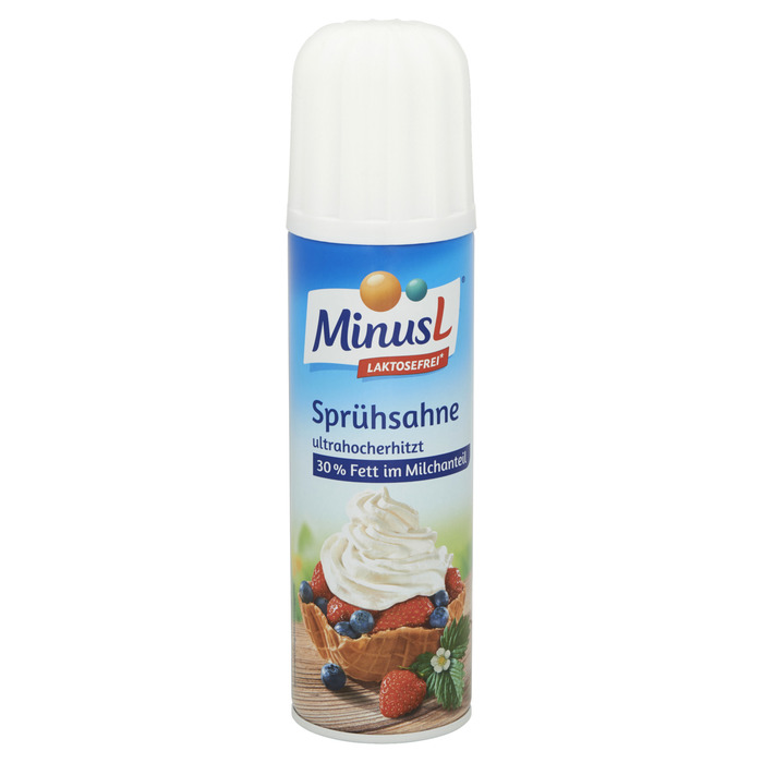 MinusL Lactosevrije Spuitslagroom 250g (250g)