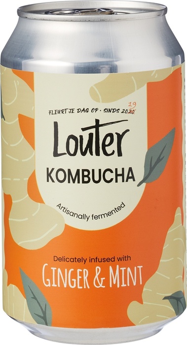 Kombucha ginger & mint (33cl)