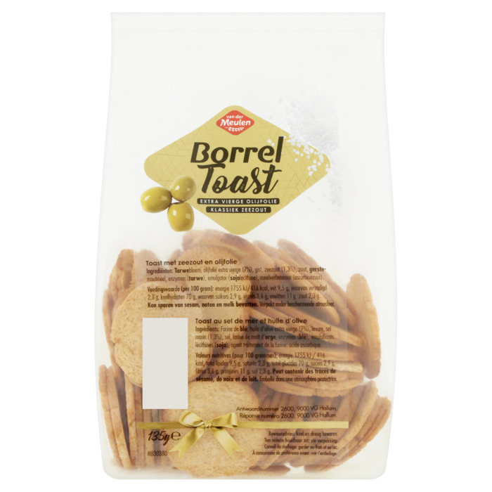 Van der Meulen Borrel Toast Goud 135 g (135g)