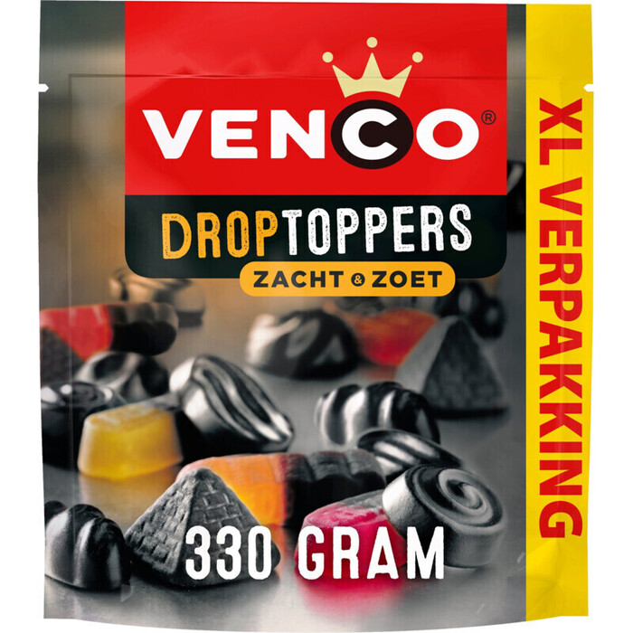 Venco Droptoppers Zacht & Zoet XL 340 g (340g)