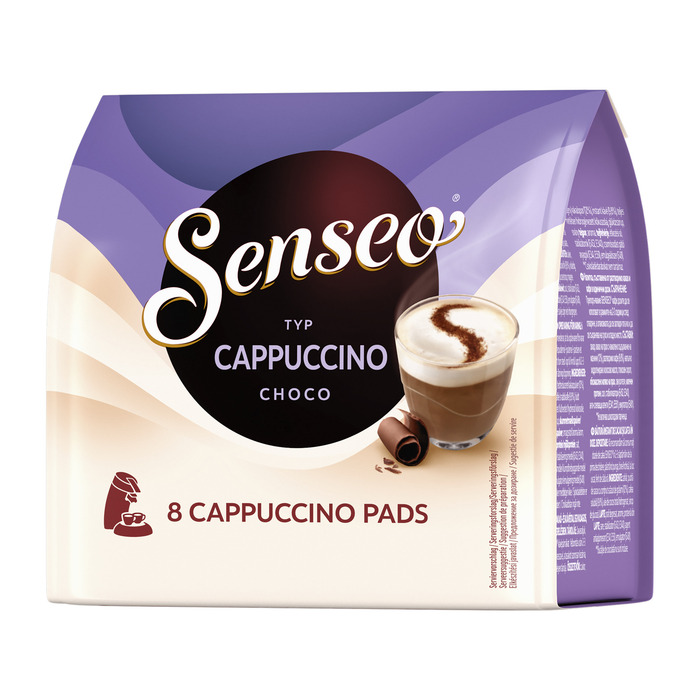 Cappuccino Choco koffiepads (8 × 11.5g)