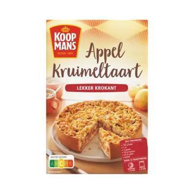 Koopmans Mix voor appelkruimeltaart (Pak, 410g)