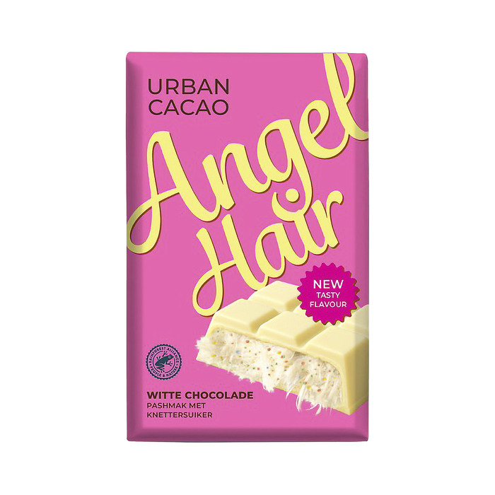 Urban Cacao Angelhair knettersuiker witte chocolade (140g)