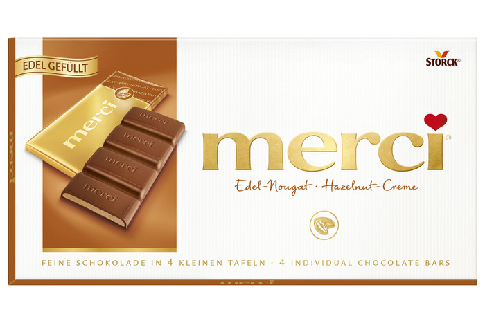 merci Tablet Hazelnoot-Creme 112 g (4 × 28g)