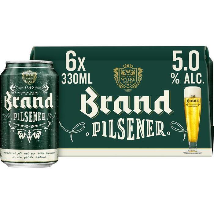 Brand Pilsener Bier Blik 6 x 33 cl (6 × 33cl)