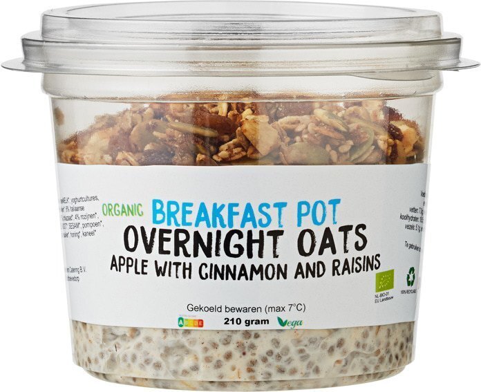 Overnight oats appel & rozijnen (210g)