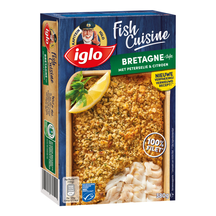 Iglo Fishcuisine Bretagne (Doos, 380g)