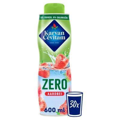 Karvan Cévitam Zero Aardbei Siroop 600 ml (0.6L)