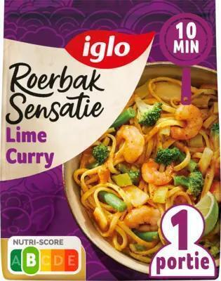 Iglo Roerbak senstaie lime curry (450g)